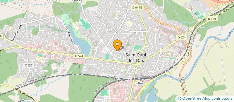 localisation de l'entreprise MADAME PAULINE MAILLARD  ST PAUL LES DAX