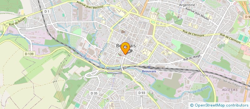 localisation de l'entreprise MADAME PAULINE MAINIER  BEAUVAIS