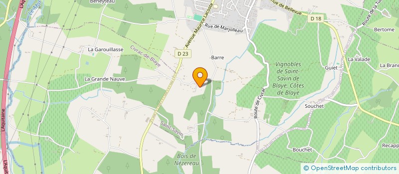 localisation de l'entreprise MADAME PAULINE MALLET  MARSAS