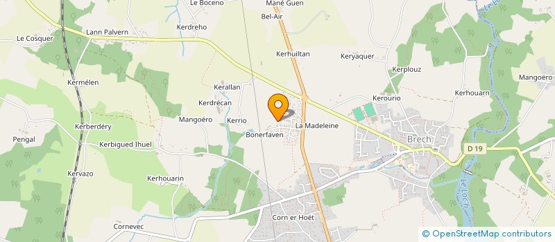 localisation de l'entreprise MADAME PAULINE MANGIN  PLOUGOUMELEN