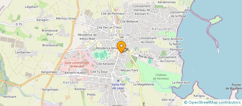 localisation de l'entreprise MADAME PAULINE MARAVAL  SAINT-POL-DE-LEON