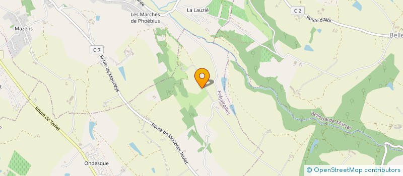 localisation de l'entreprise MADAME PAULINE MARC  FREJAIROLLES