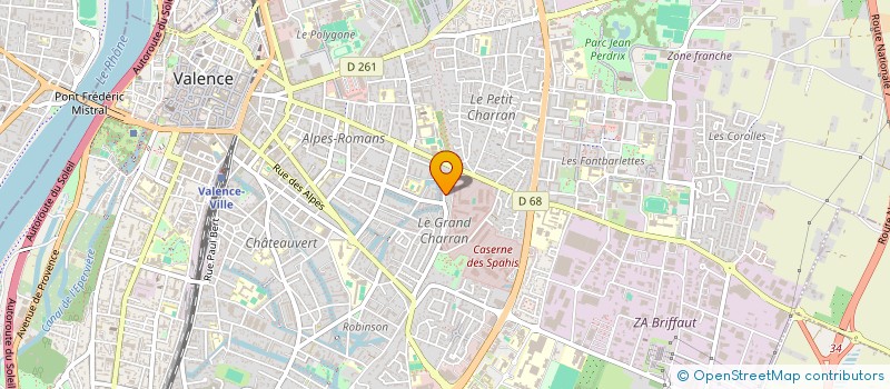 localisation de l'entreprise MADAME PAULINE MARCEL  VALENCE