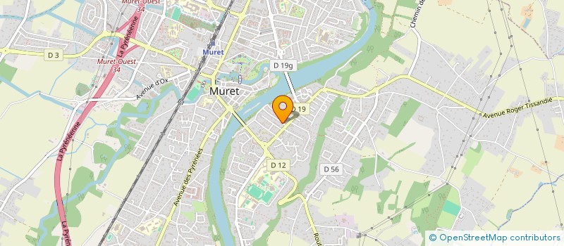 localisation de l'entreprise MADAME PAULINE MARCHAND DIT TONEL  MURET