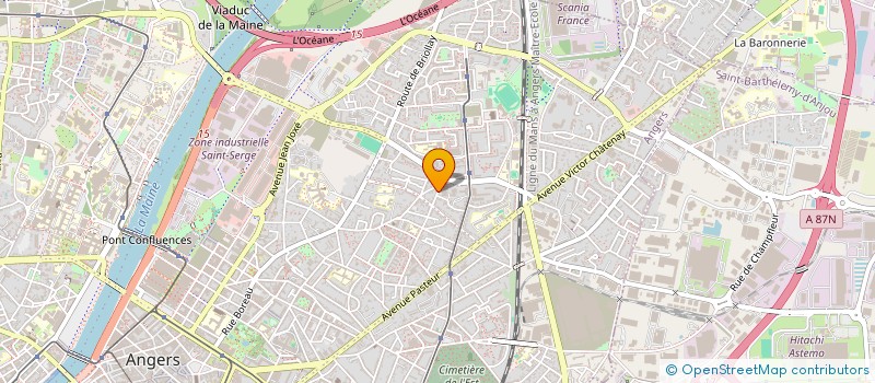 localisation de l'entreprise MADAME PAULINE MARECHAL à ANGERS