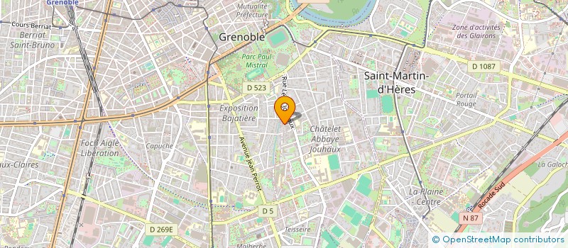 localisation de l'entreprise MADAME PAULINE MARGEOT  GRENOBLE