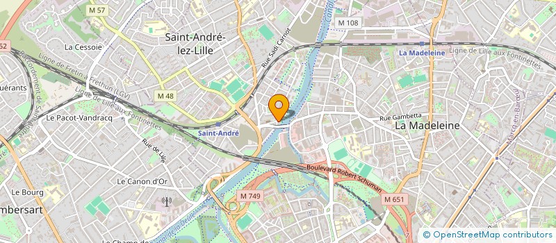 localisation de l'entreprise MADAME PAULINE MARI  SAINT-ANDRE-LEZ-LILLE