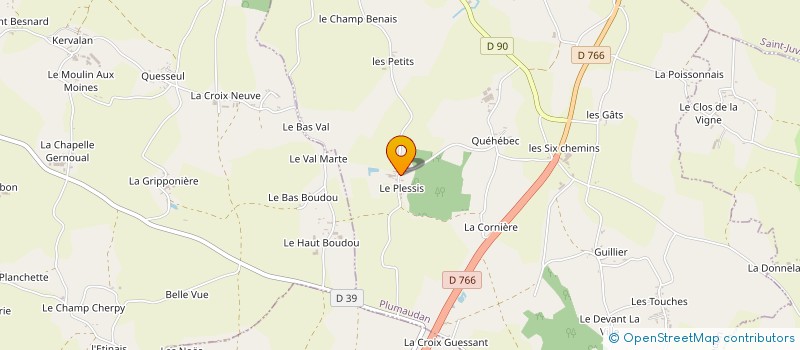 localisation de l'entreprise MADAME PAULINE MARIE BARON à PLUMAUDAN