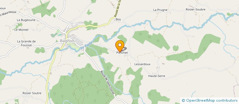 localisation de l'entreprise MADAME PAULINE MARION  BAGNOLS