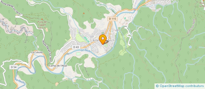 localisation de l'entreprise MADAME PAULINE MARQUES  ARLES-SUR-TECH