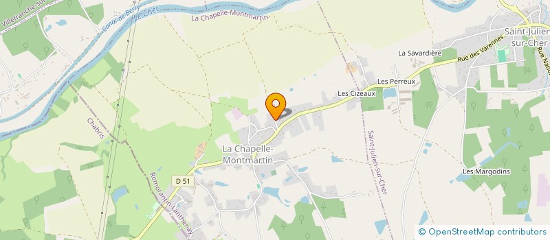 localisation de l'entreprise MADAME PAULINE MARTEAU  LA CHAPELLE-MONTMARTIN