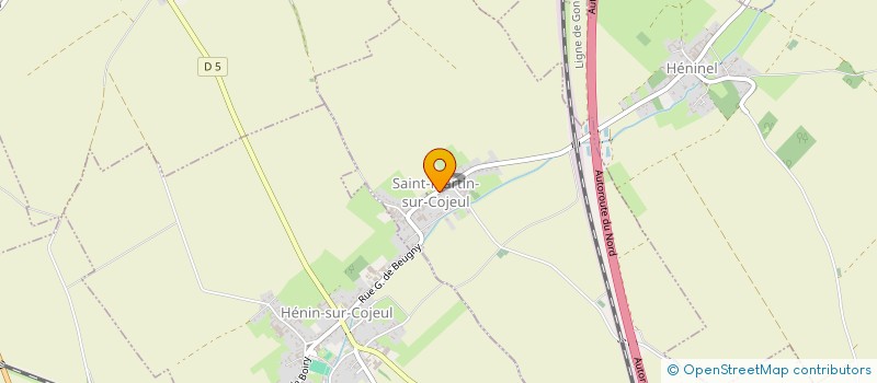 localisation de l'entreprise MADAME PAULINE MARTIN  GOMIECOURT