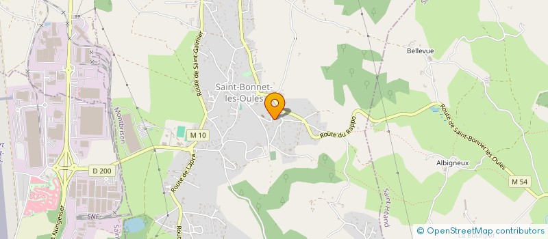 localisation de l'entreprise MADAME PAULINE MARTIN  SAINT-BONNET-LES-OULES