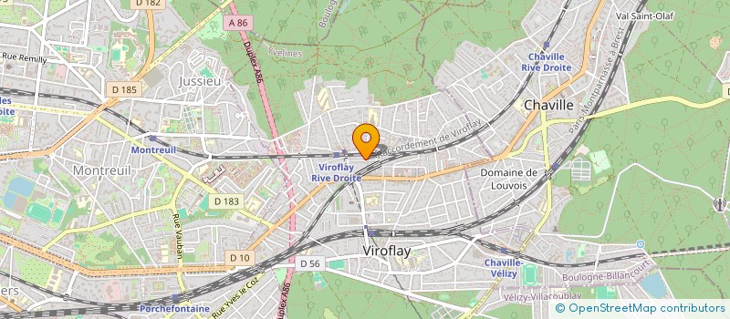 localisation de l'entreprise MADAME PAULINE MARTIN  VIROFLAY