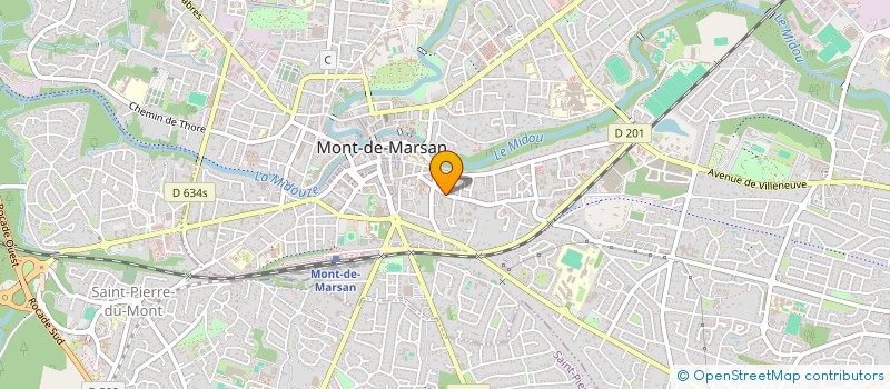 localisation de l'entreprise MADAME PAULINE MARTIN  MONT-DE-MARSAN