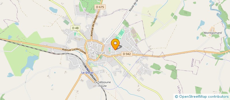 localisation de l'entreprise MADAME PAULINE MARTIN  LE DORAT