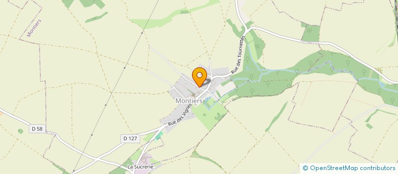 localisation de l'entreprise MADAME PAULINE MASCRET  MONTIERS
