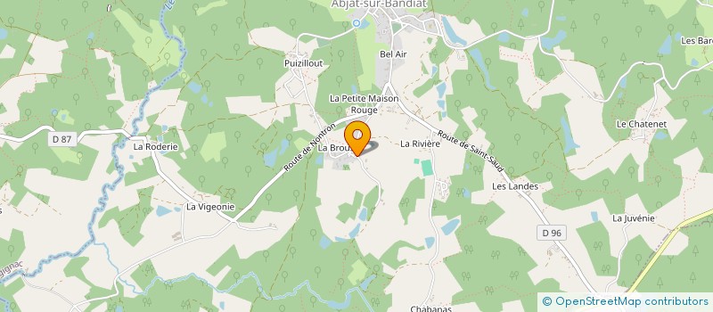 localisation de l'entreprise MADAME PAULINE MASFRAND  ABJAT-SUR-BANDIAT