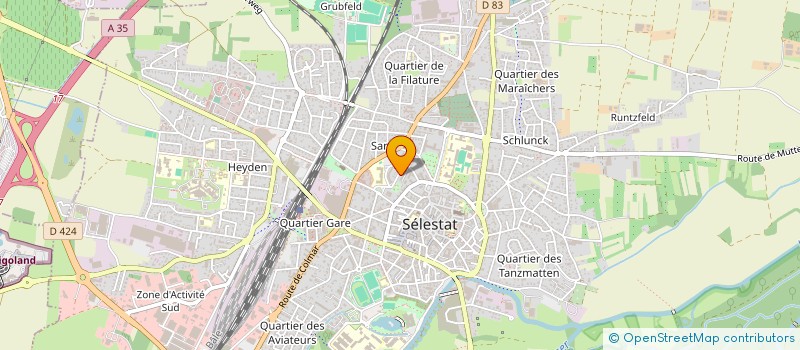 localisation de l'entreprise MADAME PAULINE MASSING  SELESTAT