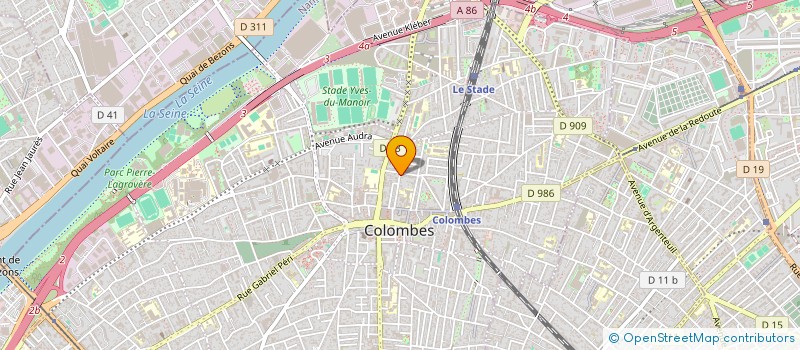 localisation de l'entreprise MADAME PAULINE MATTEODO  COLOMBES