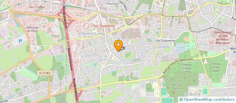 localisation de l'entreprise MADAME PAULINE MAUCLAIR  MERIGNAC