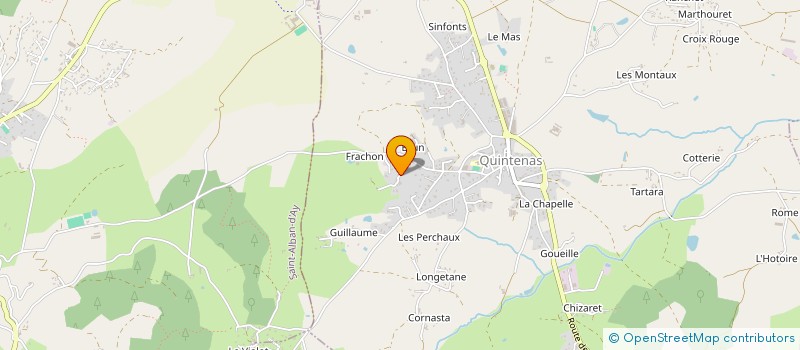 localisation de l'entreprise MADAME PAULINE MAZIOU  QUINTENAS