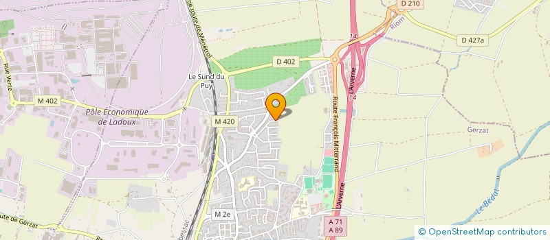 localisation de l'entreprise MADAME PAULINE MELIS  GERZAT