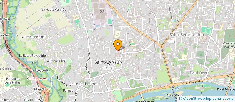 localisation de l'entreprise MADAME PAULINE MENARD  SAINT-CYR-SUR-LOIRE