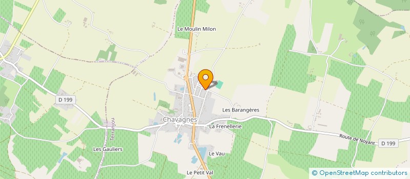 localisation de l'entreprise MADAME PAULINE MENARD à TERRANJOU
