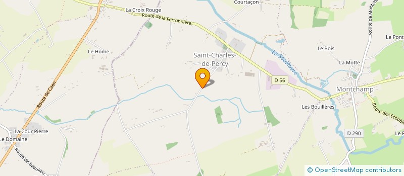 localisation de l'entreprise MADAME PAULINE MENARD  VIRE NORMANDIE