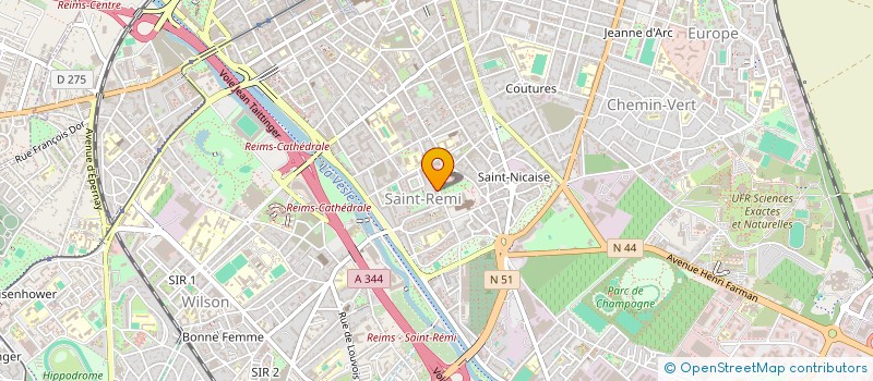 localisation de l'entreprise MADAME PAULINE MENARD  REIMS