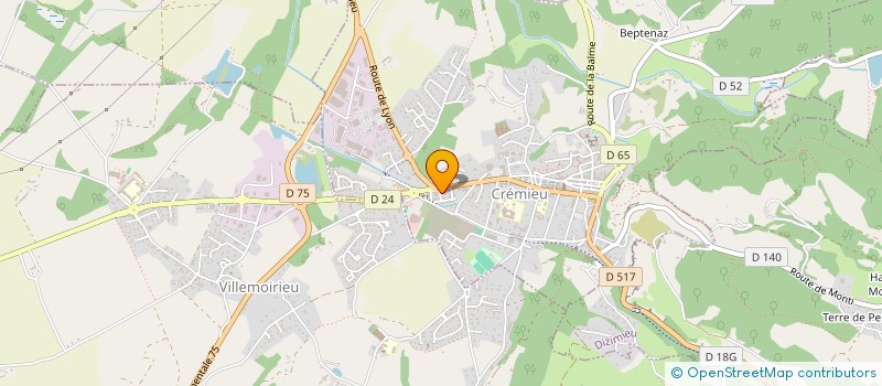 localisation de l'entreprise MADAME PAULINE MENZATO  CREMIEU