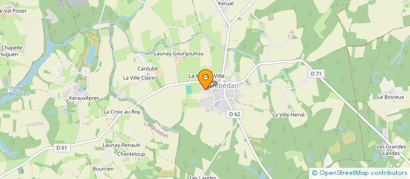 localisation de l'entreprise MADAME PAULINE MERCIER à TREBEDAN