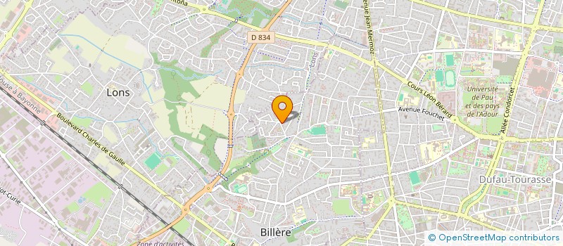 localisation de l'entreprise MADAME PAULINE MERIDA-GOMEZ  BILLERE