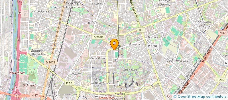 localisation de l'entreprise MADAME PAULINE MESSOLO BITOMO à GRENOBLE