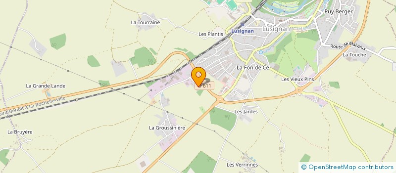 localisation de l'entreprise MADAME PAULINE METOIS  LUSIGNAN