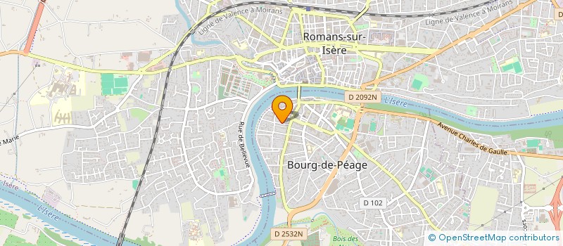 localisation de l'entreprise MADAME PAULINE MEUNIER  BOURG-DE-PEAGE