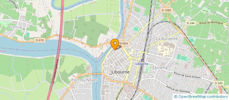 localisation de l'entreprise MADAME PAULINE MEUNIER  LIBOURNE