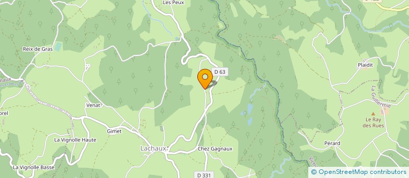 localisation de l'entreprise MADAME PAULINE MIGNOT  LACHAUX