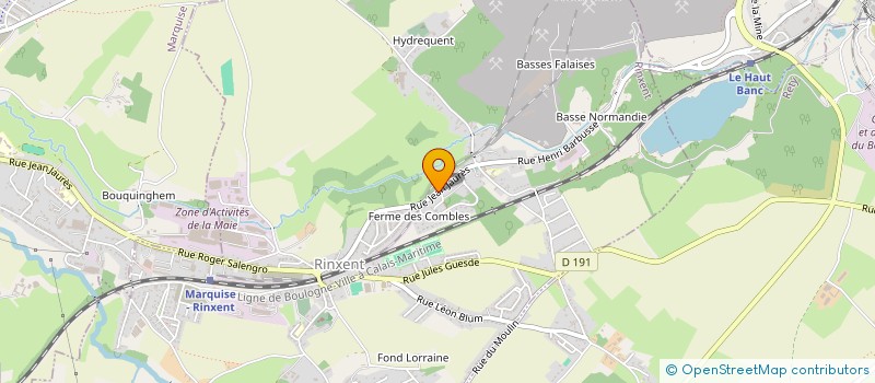 localisation de l'entreprise MADAME PAULINE MILLE  RINXENT