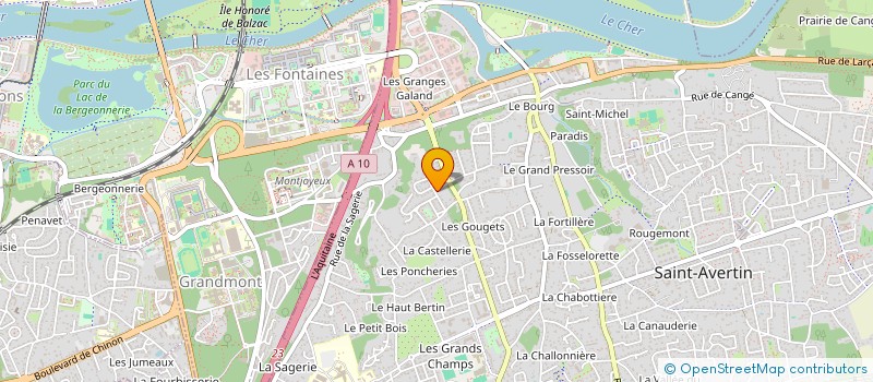 localisation de l'entreprise MADAME PAULINE MILLET  SAINT-AVERTIN