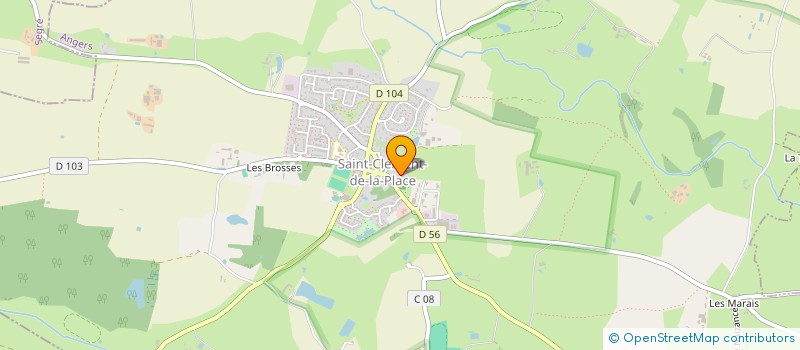 localisation de l'entreprise MADAME PAULINE MINGOT  SAINT-CLEMENT-DE-LA-PLACE