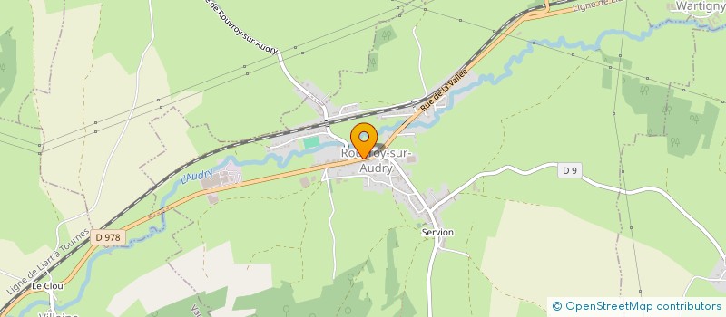 localisation de l'entreprise MADAME PAULINE MINUCCI  ROUVROY-SUR-AUDRY