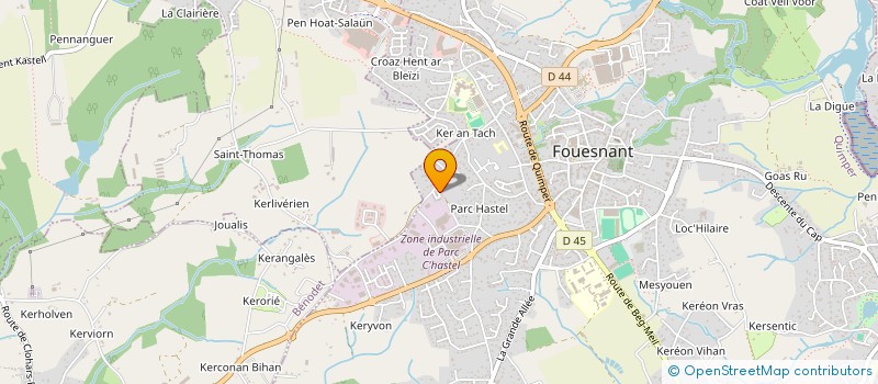 localisation de l'entreprise MADAME PAULINE MOCAER à FOUESNANT