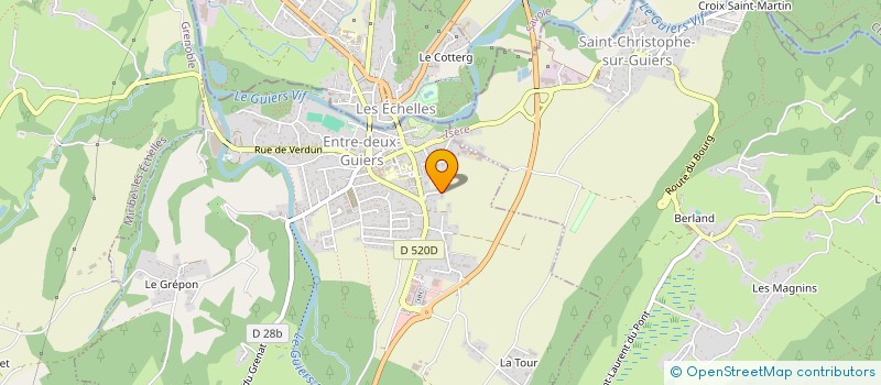 localisation de l'entreprise MADAME PAULINE MOLLIER-SABET  ENTRE-DEUX-GUIERS