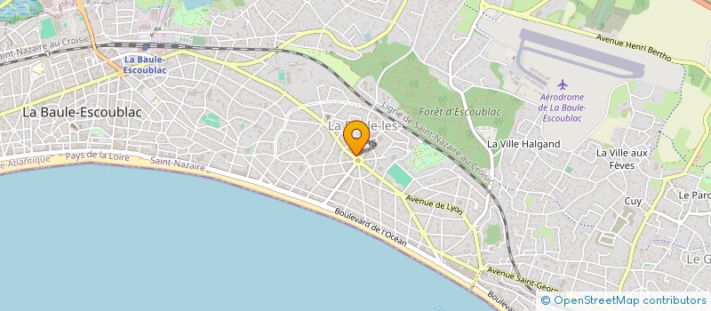 localisation de l'entreprise MADAME PAULINE MONNIER  LA BAULE-ESCOUBLAC