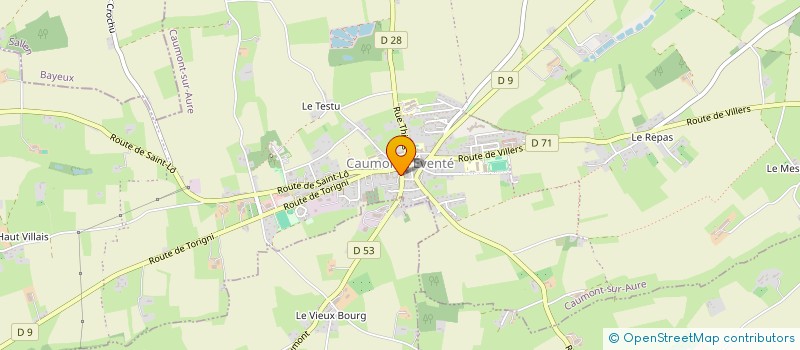 localisation de l'entreprise MADAME PAULINE MONTAGNE  CAUMONT-SUR-AURE