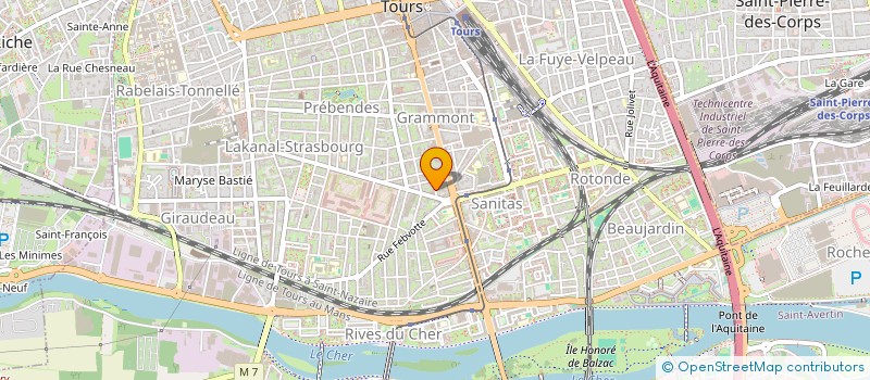 localisation de l'entreprise MADAME PAULINE MONTAUDON  TOURS