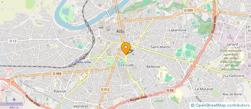 localisation de l'entreprise MADAME PAULINE MONTET-SALERES  ALBI