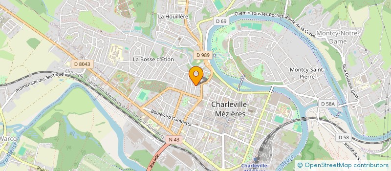 localisation de l'entreprise MADAME PAULINE MONTHIEUX  CHARLEVILLE-MEZIERES